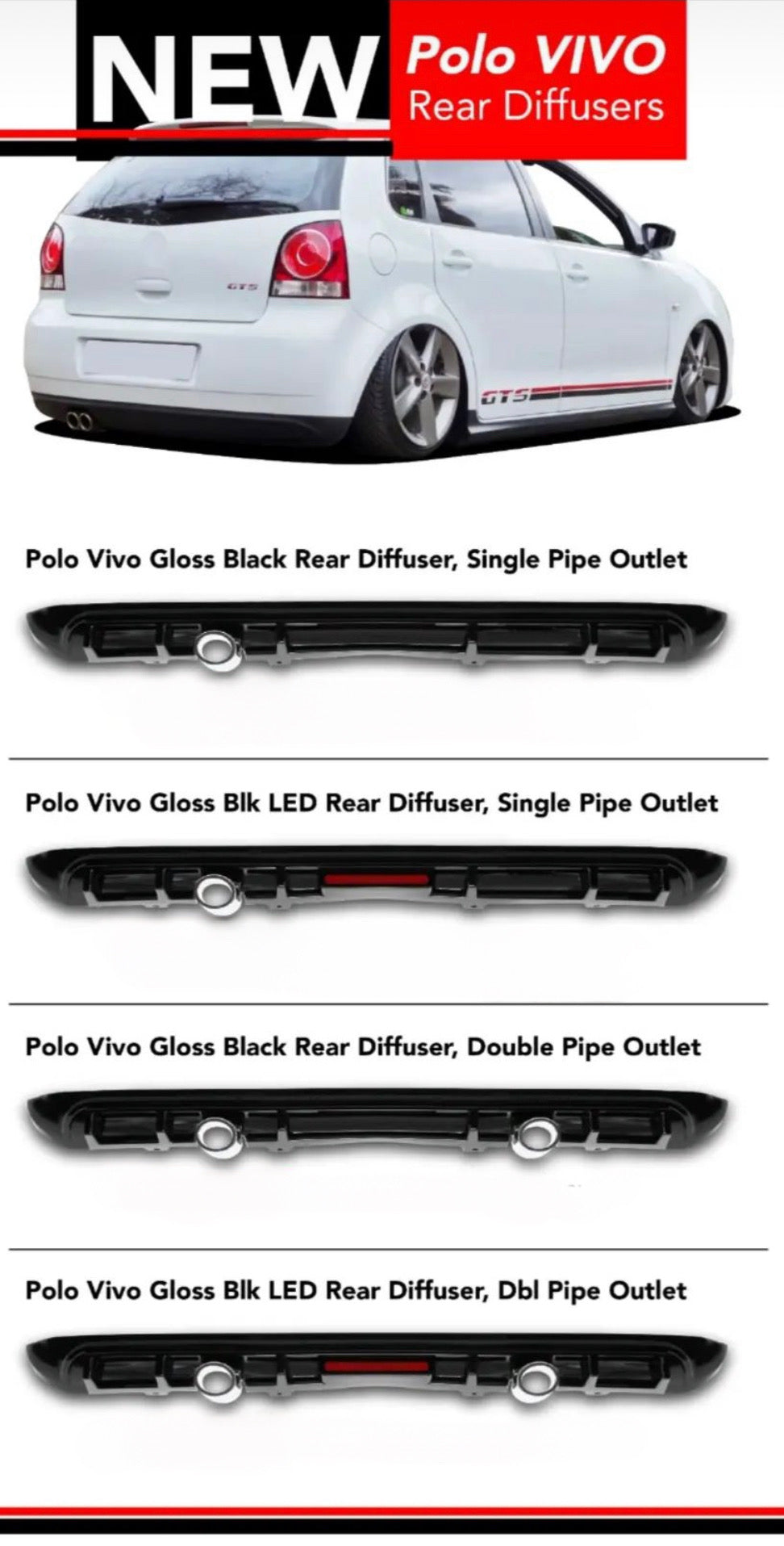 POLO 9N AS TYPE R REAR APPRON – Autostyling Klerksdorp