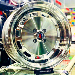 17” AS-3031  4/100 SILVER MACHINE FACE