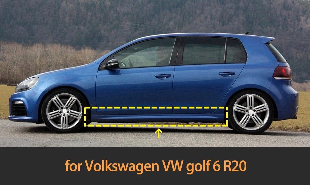VW GOLF 6R UNPAINTED SIDE SKIRTS