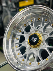 15'' AS- RC2 SILVER, GOLD STUDS  4/100 4/114