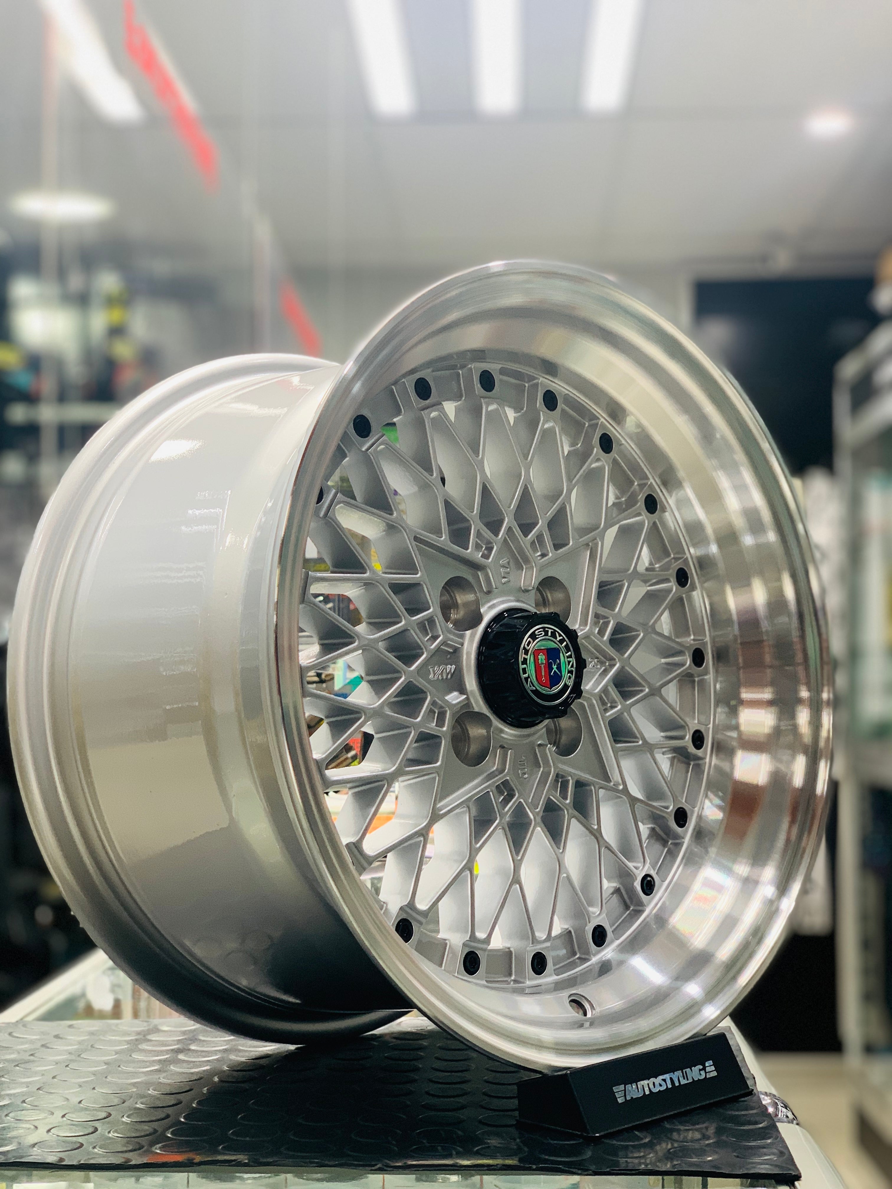 15” AS-SR 4/100 SILVER WHEELS – Autostyling Klerksdorp