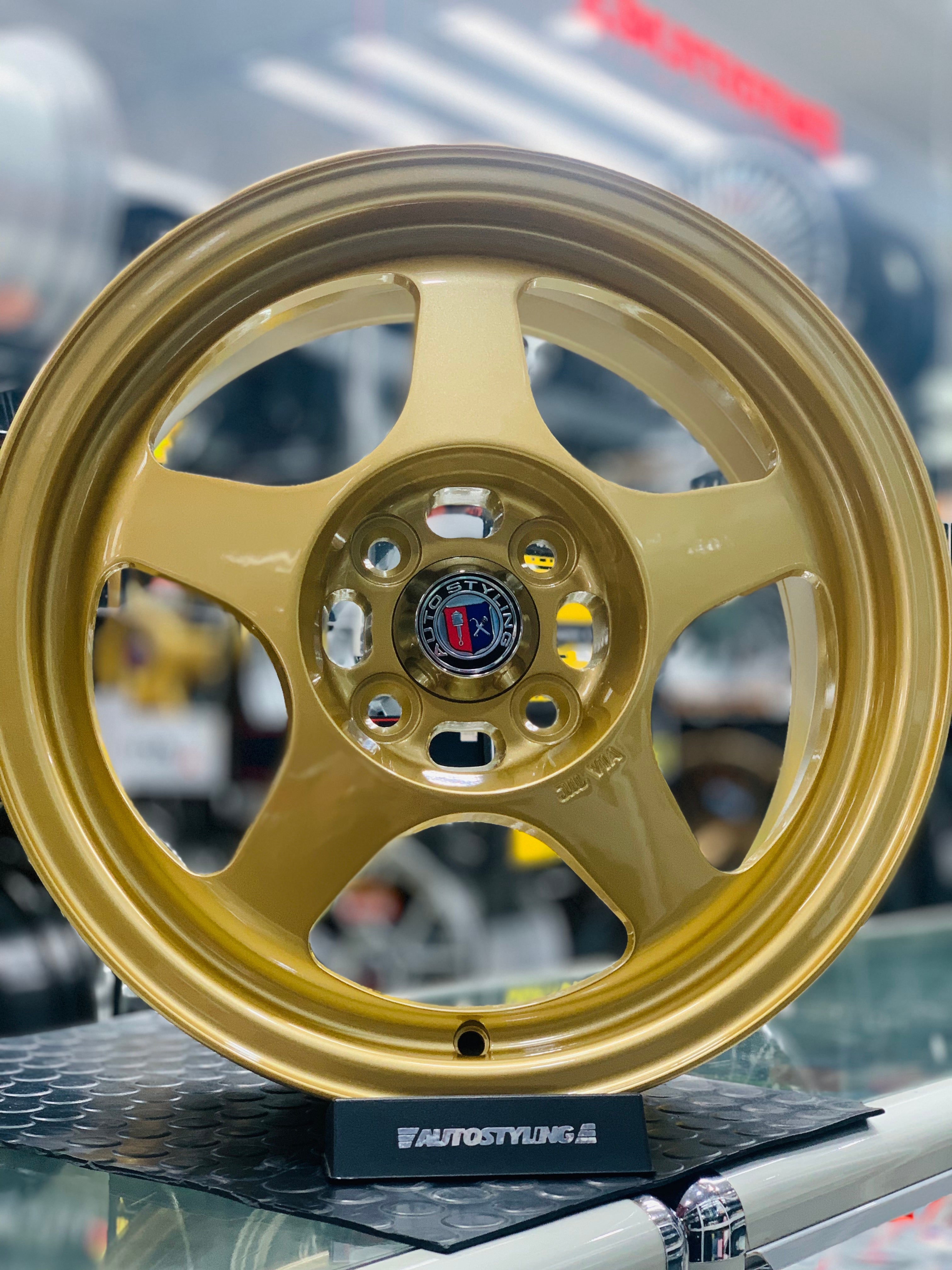 15” AS- SPOONS GOLD 7J WHEELS – Autostyling Klerksdorp
