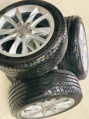 17” OEM AUDI 5/112 pre owned mags & tyres