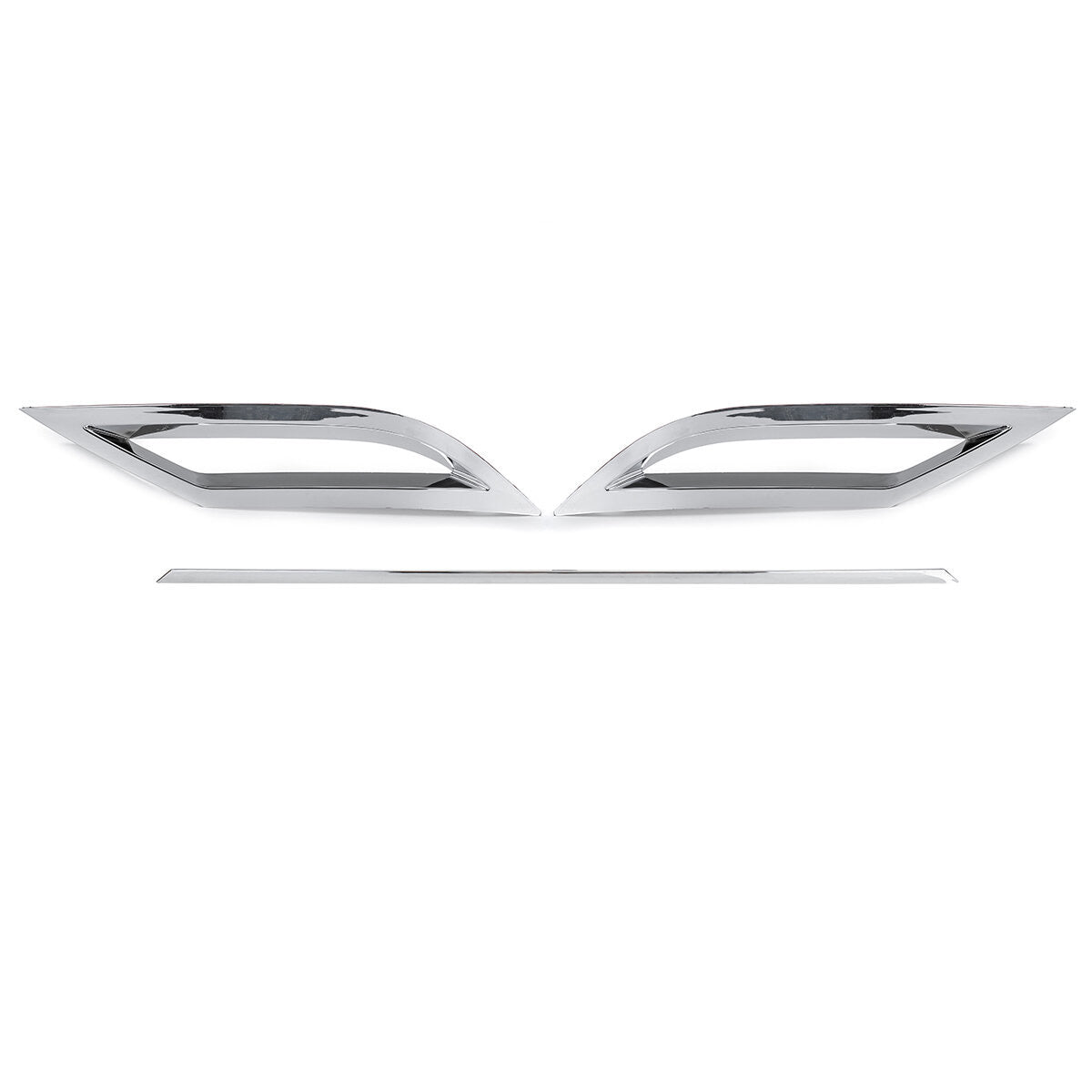VW POLO 8 TSI TO R-LINE UPGRADE REAR DIFFUSER CHROME TRIMMING