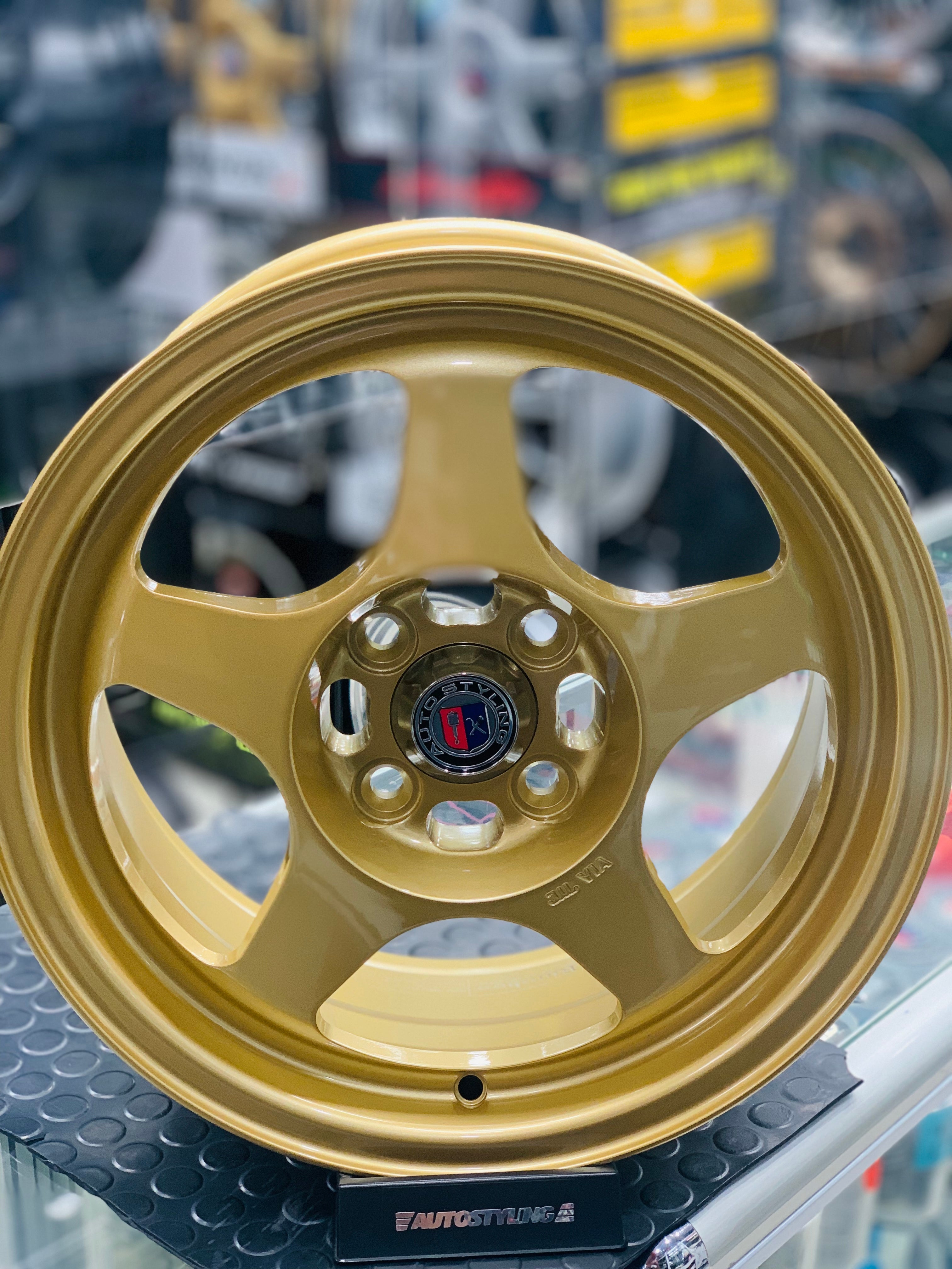 15” AS- SPOONS GOLD 7J WHEELS – Autostyling Klerksdorp