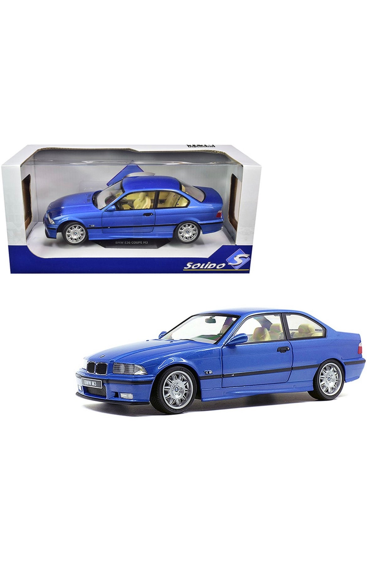 SOLIDO 1:18 SCALE MODEL CAR BMW E36  M3