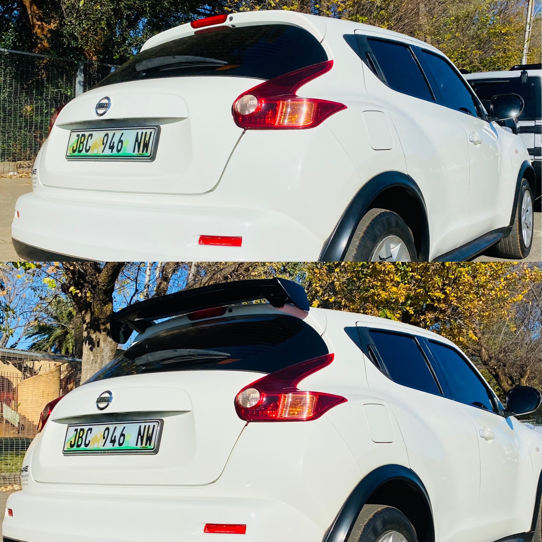 Universal hatch back roof spoiler