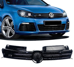 VW GOLF 6 R20 GRILL GLOSS BLACK