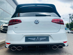 VW GOLF MK 7 / 7.5 REAR DOUBLE SLAT ADD ON DIFFUSER NEW AND IMPROVEDb