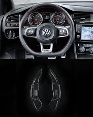 VW MK7 GTI & R AS Transparent DSG Paddle Shifter Extensions for