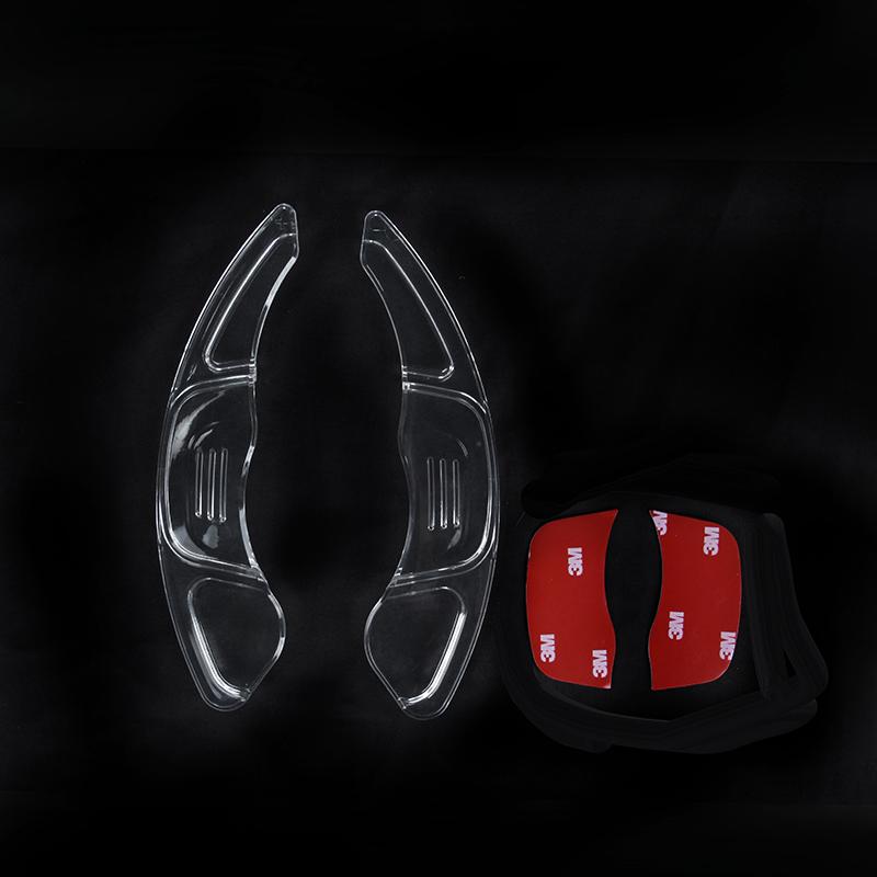 VW MK7 GTI & R AS  Transparent DSG Paddle Shifter Extensions for Automatic Steering Wheel of VW Golf MK7 GTi R
